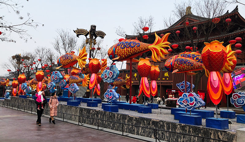 魚彩燈，彩燈制作，彩燈景觀，