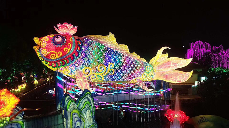 自貢彩燈 自貢花燈 盛大彩燈 自貢彩燈制作